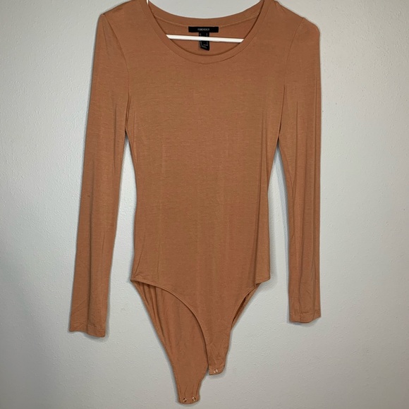 Forever 21 Tops - Thin tan forever 21 one piece top